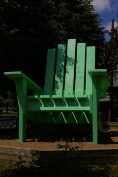 green chair