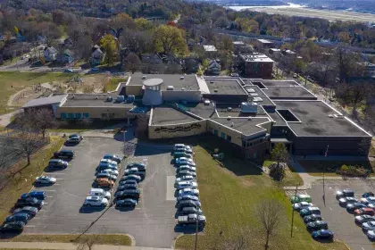 Dayton's Bluff Recreation Center taken from air