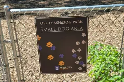 Lilydale dog park small dog area sign