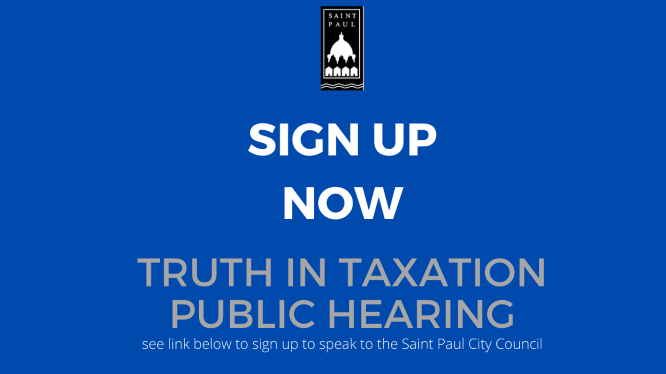 Truth In Taxation Sign Up for Public Hearing