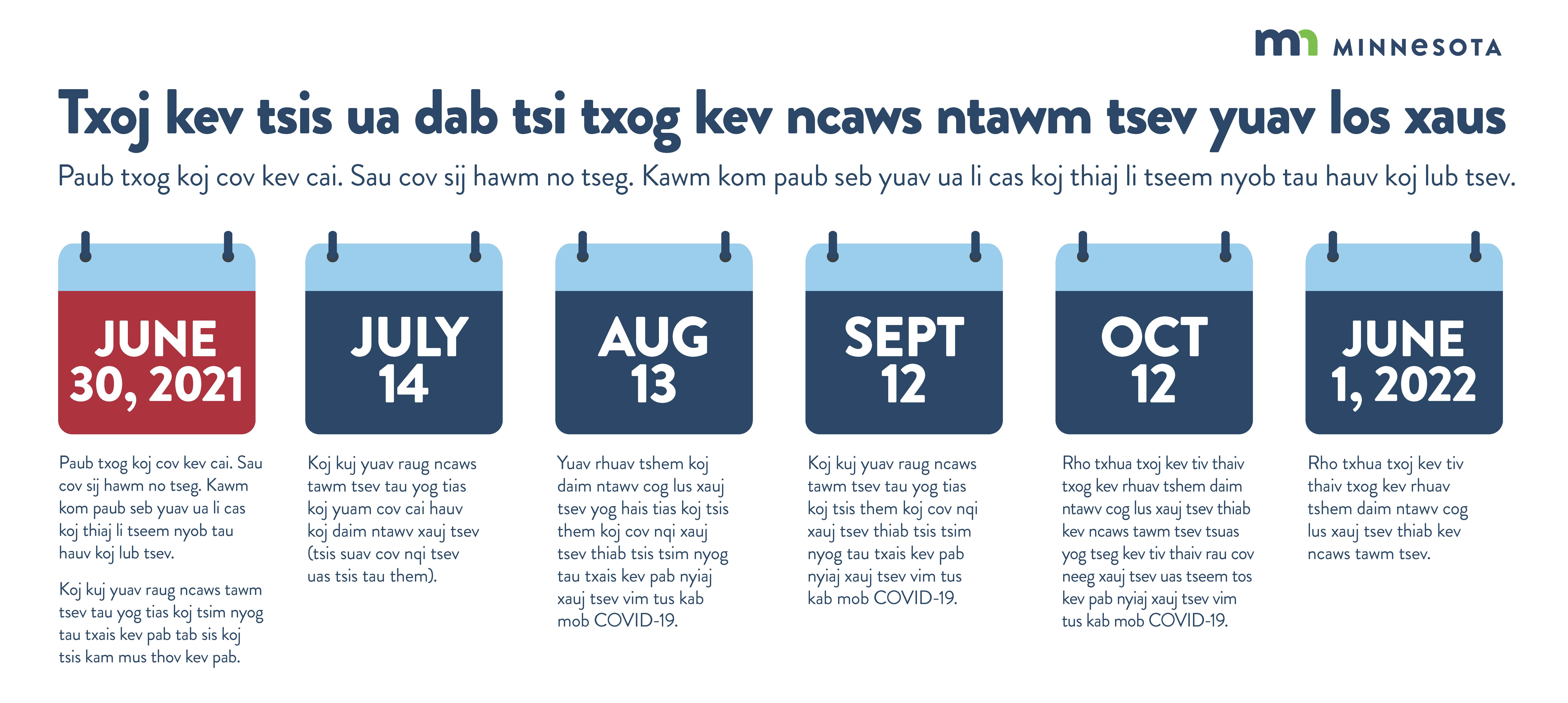 MN Housing calendar graphic_Hmong Eviction moratorium off-ramp timeline