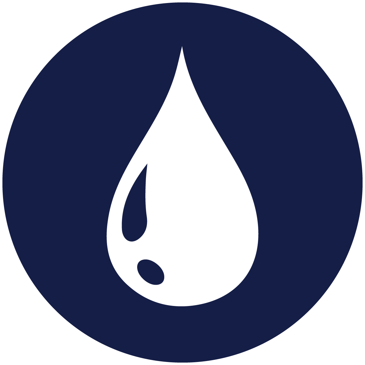 Water Drop Icon - Blue