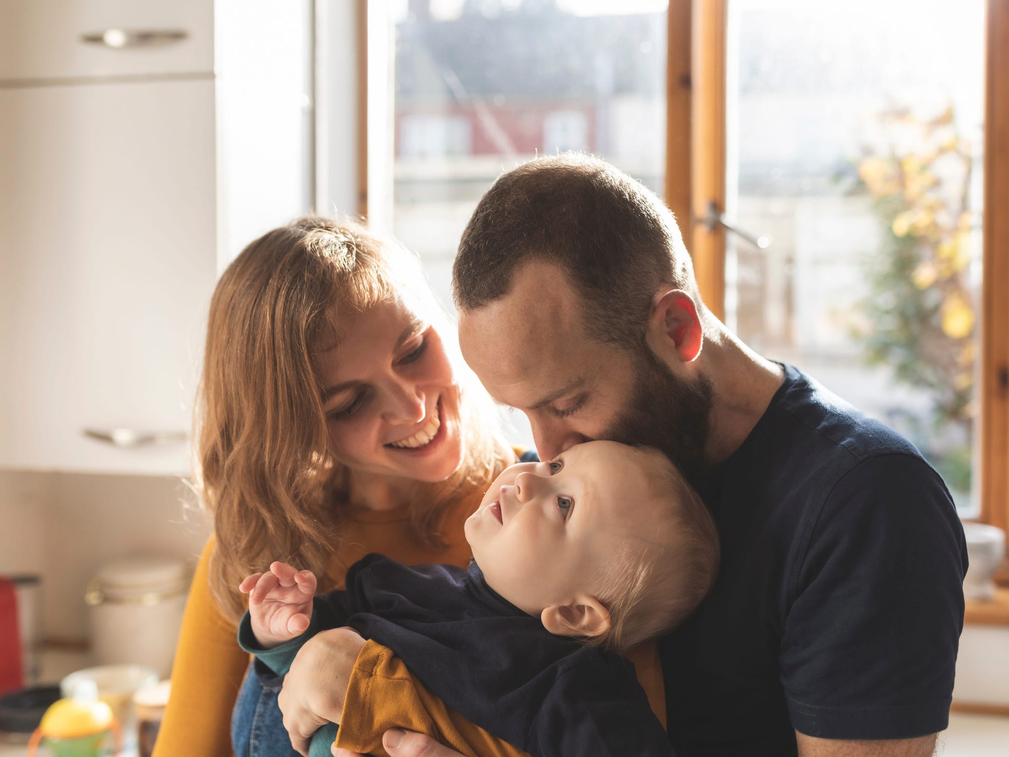 Malissa and her fiance, Jason with baby