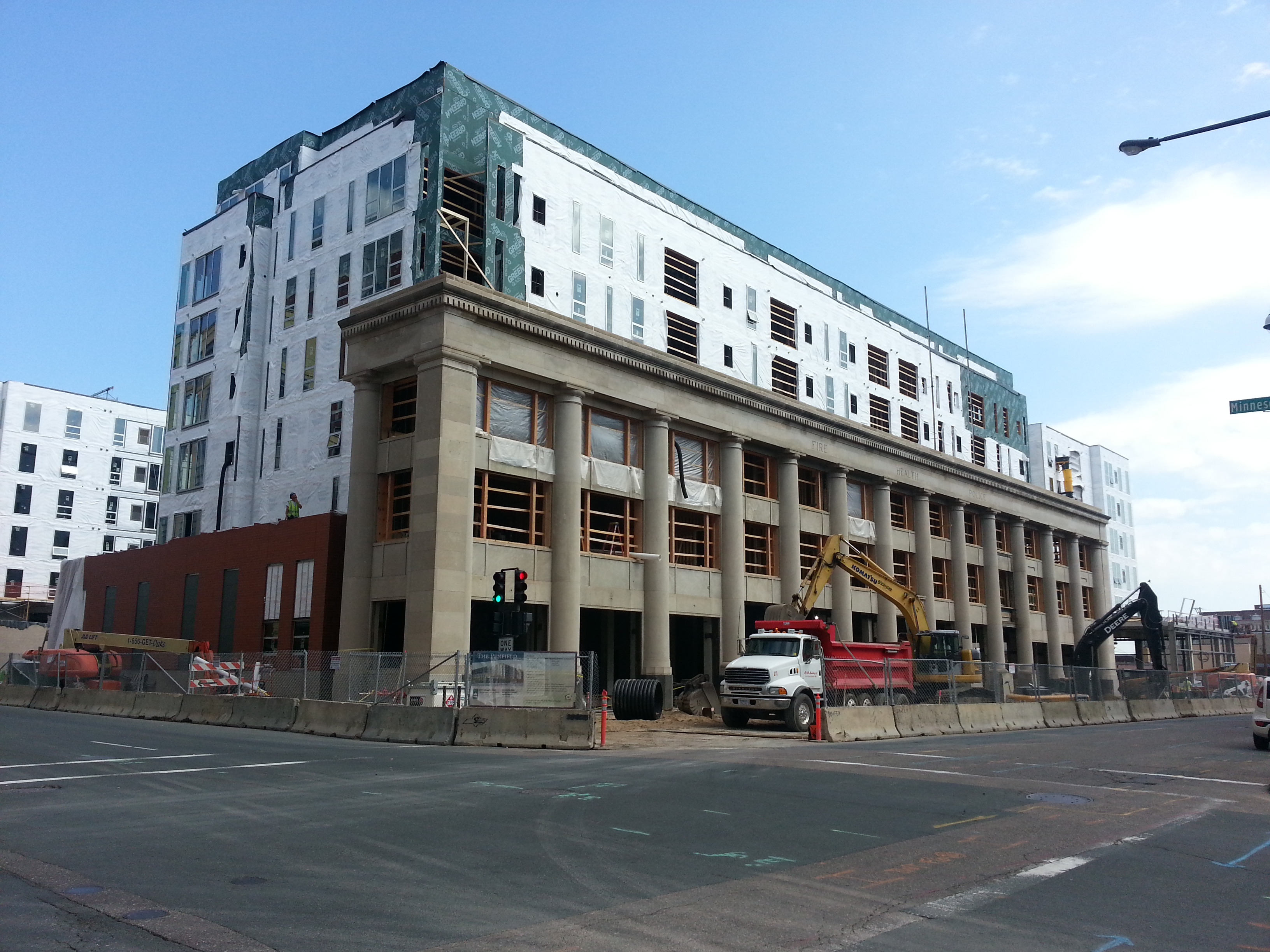 The Penfield during construction