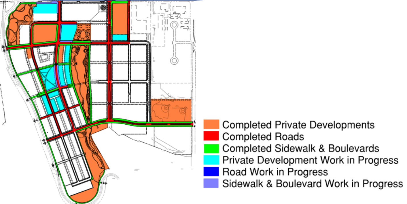 Figure 11: Highland Bridge Projects Completed and In Progress