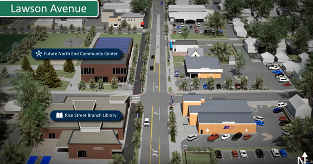 Figure 14: Rice Street Vision Study Concept, North End