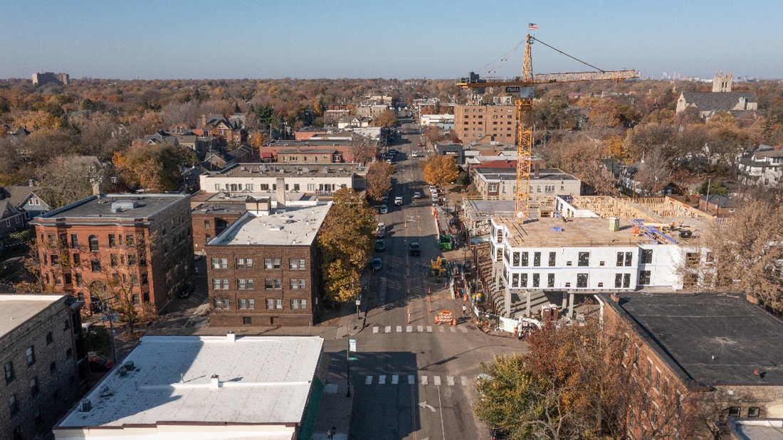 Figure 6: East Grand Avenue Looking West