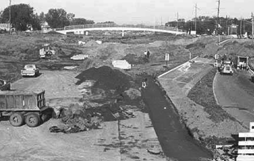 Figure 8: I-94 Construction Causing Destruction of the Rondo Neighborhood