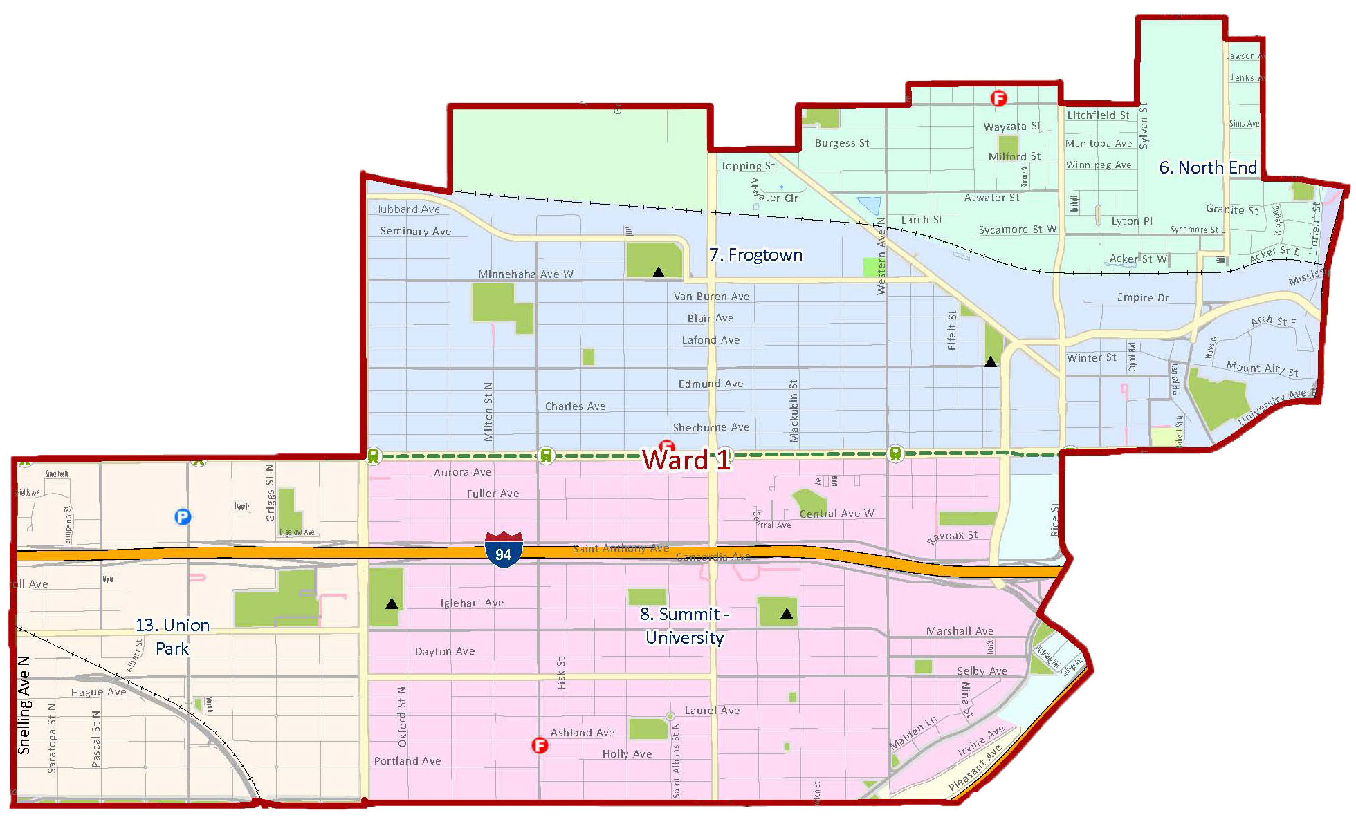 Ward 1 Map (January 2023)