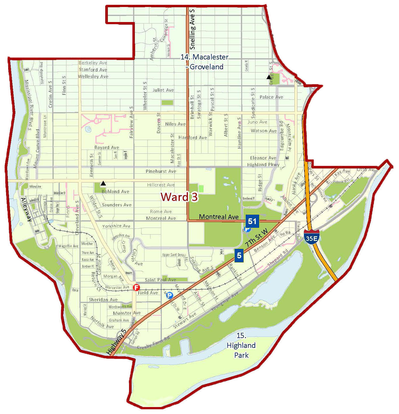 Ward 3 Map (January 2023)