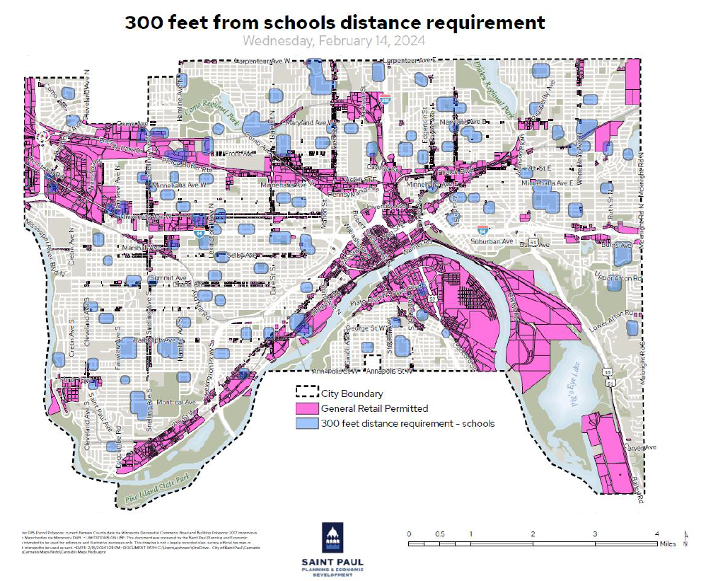 Cannabis - 300 feet from schools distance requirement Cannabis - 300 feet from schools distance requirement