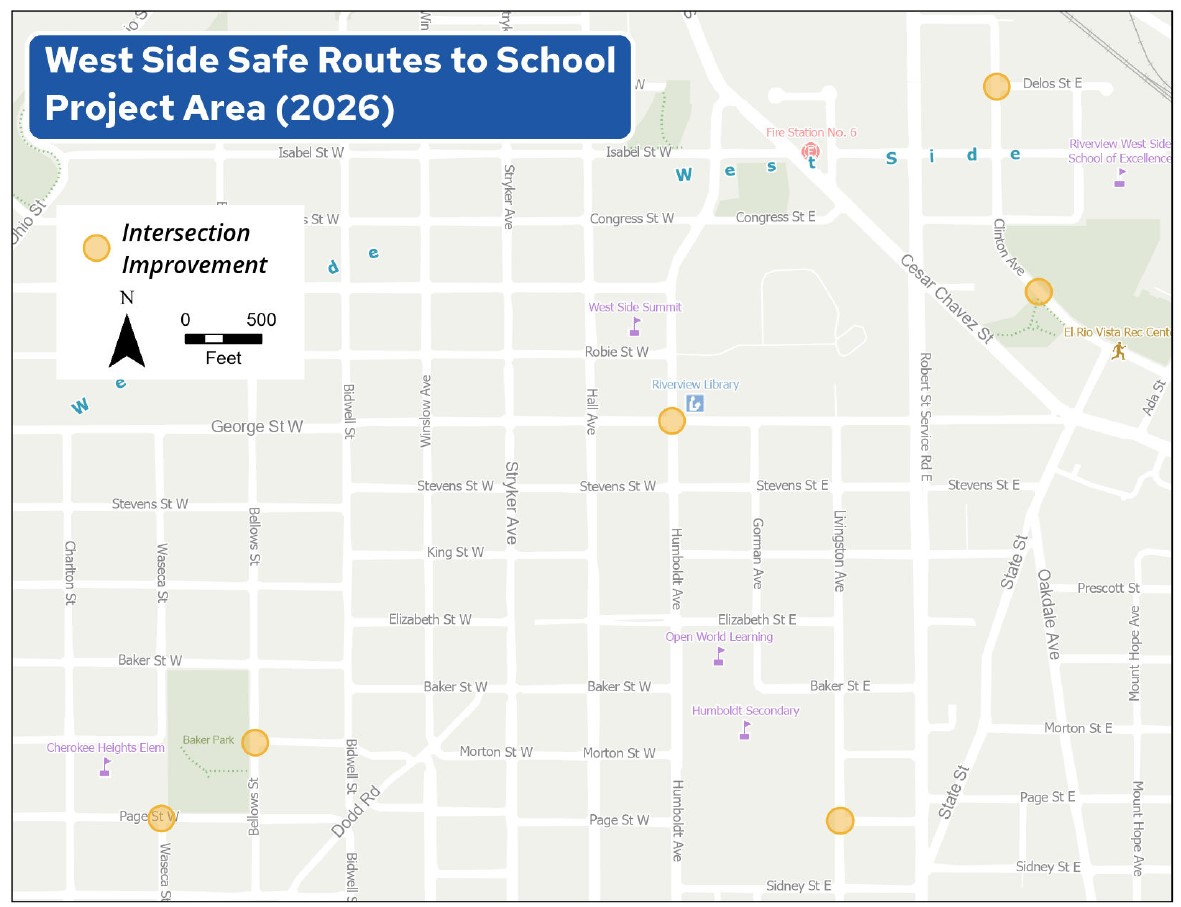 West Side SRTS Intersection Improvement Locations