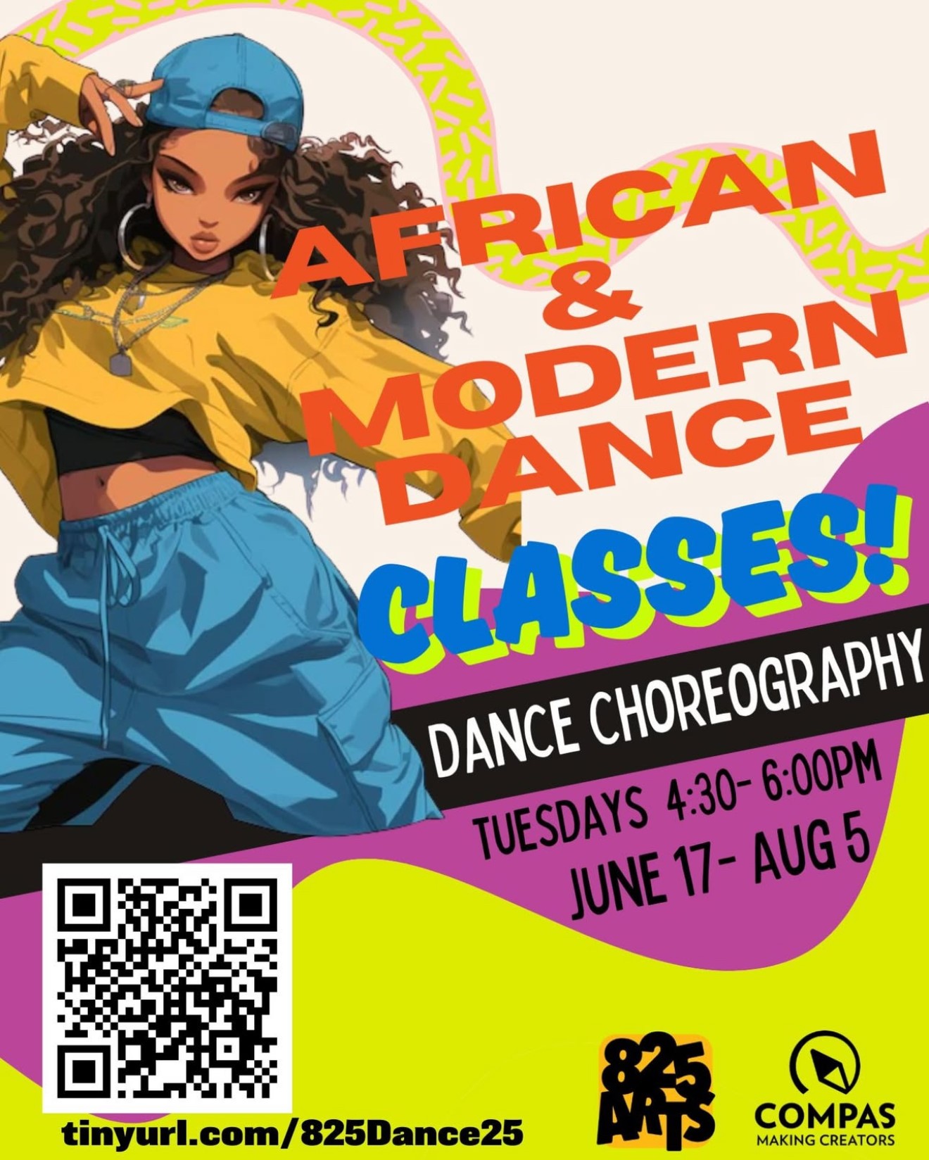 African and Modern Dance Classes at Arts 825