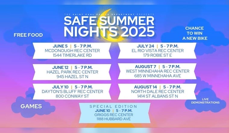 Safe Summer Nights Event Schedule 2025