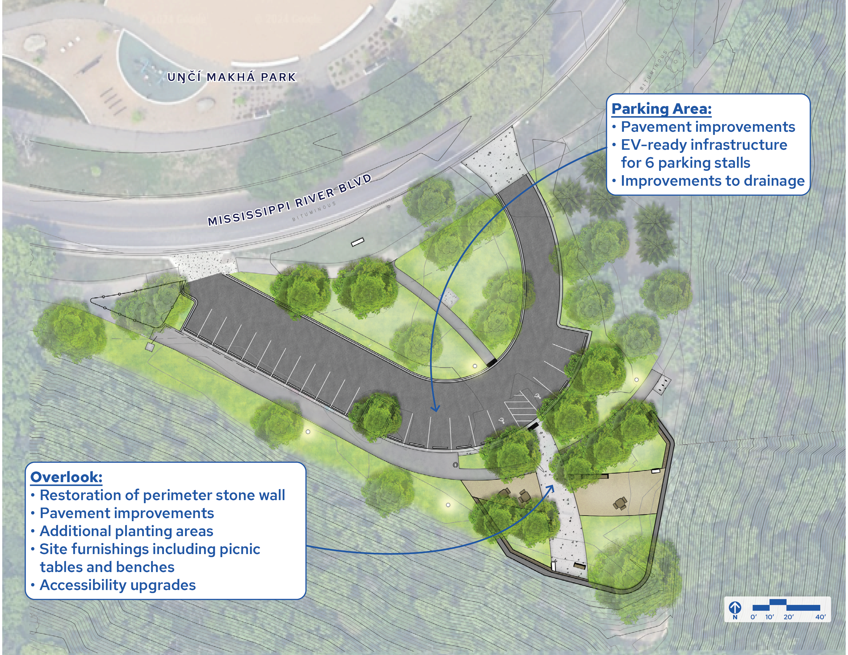 Hidden Falls Overlook and Parking Lot - Proposed Improvements
