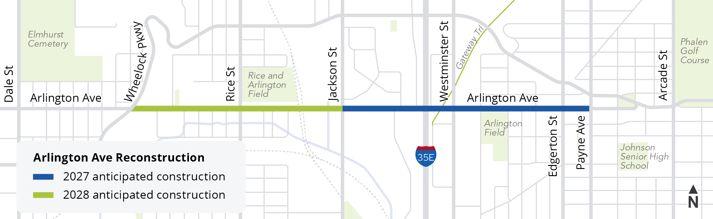 Arlington Avenue Project Map