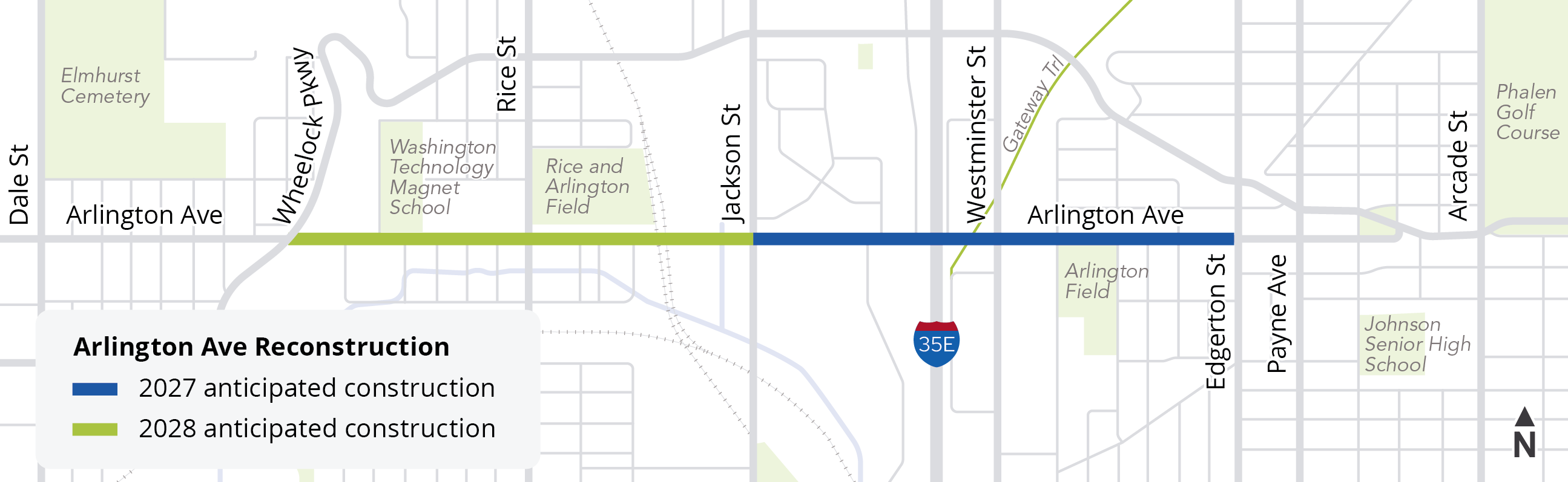 Arlington Avenue Project Map