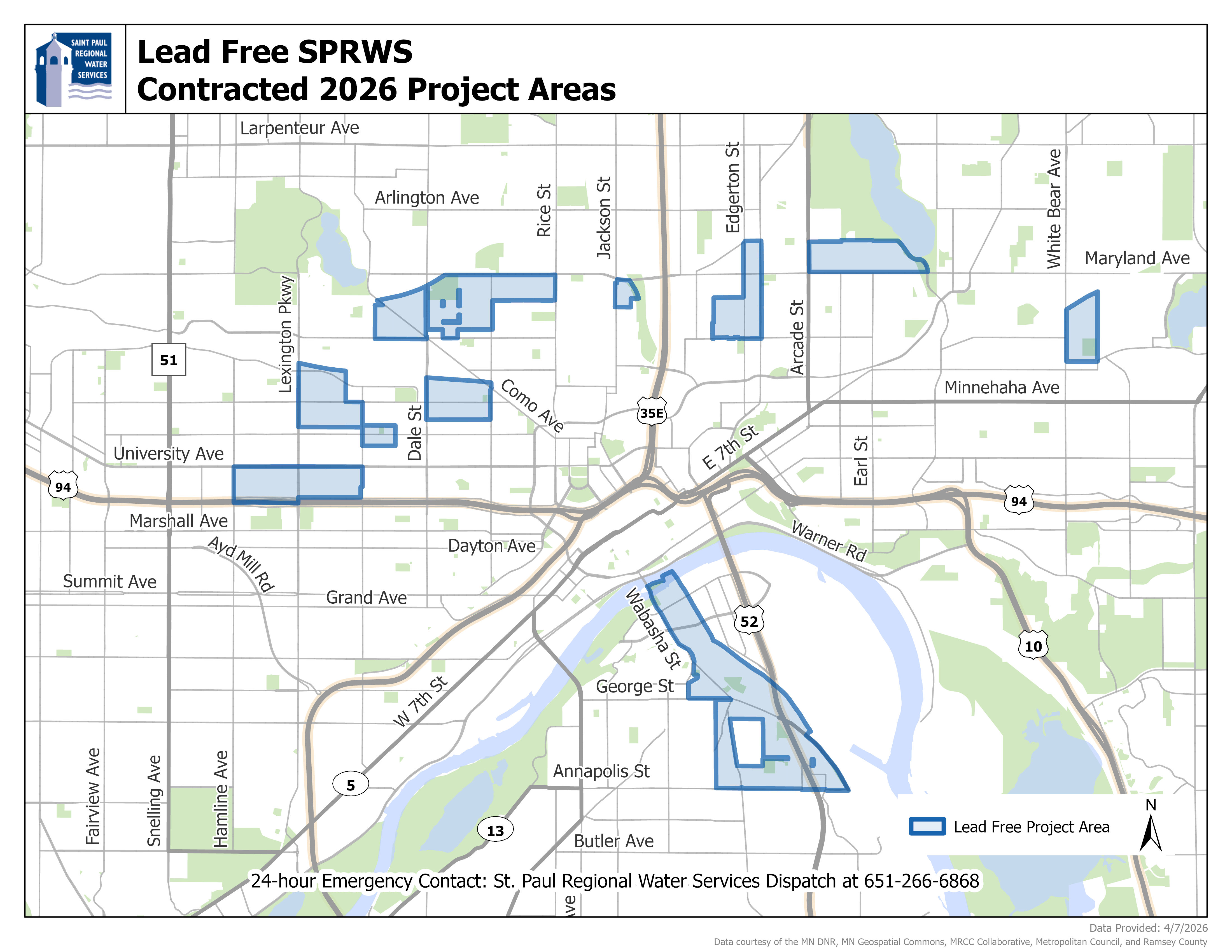 2026 Overview Lead Free SPRWS Project Map