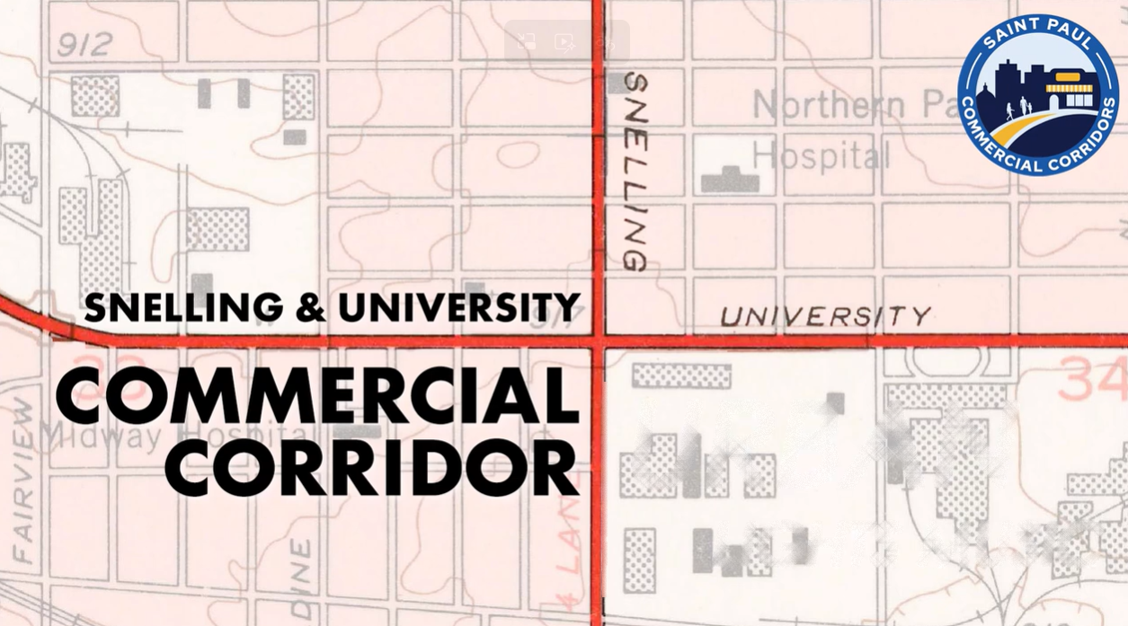 Stylized Snelling & University Commercial Corridor Graphic