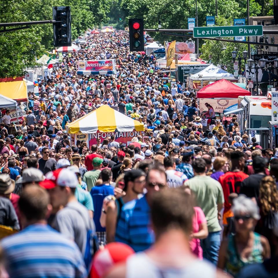 An image of Grand Old Day showcasing a busy crowd