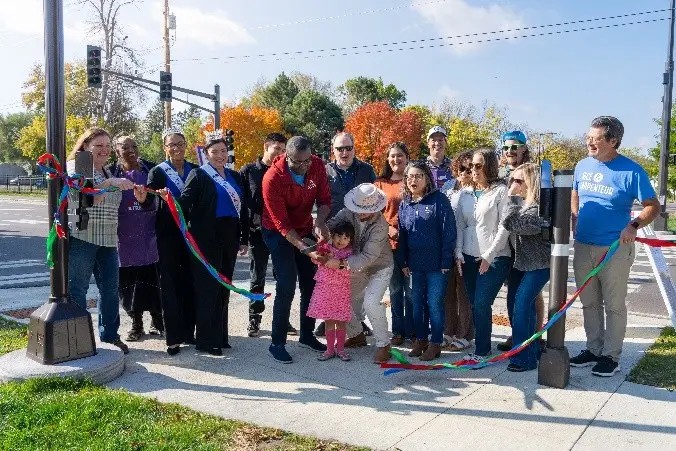 Ribbon cutting of Phase One Reconstruction of Rice Street