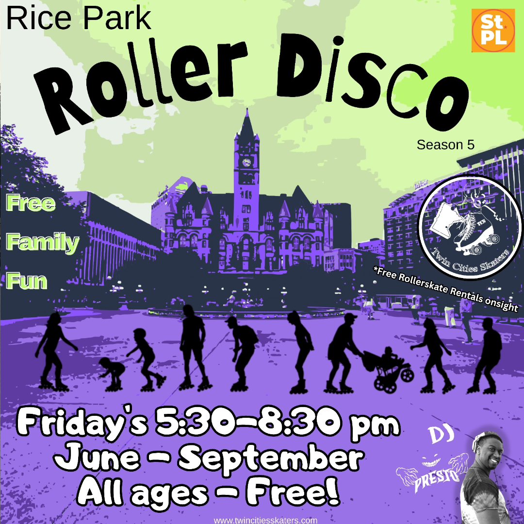 Roller Disco in Rice Park