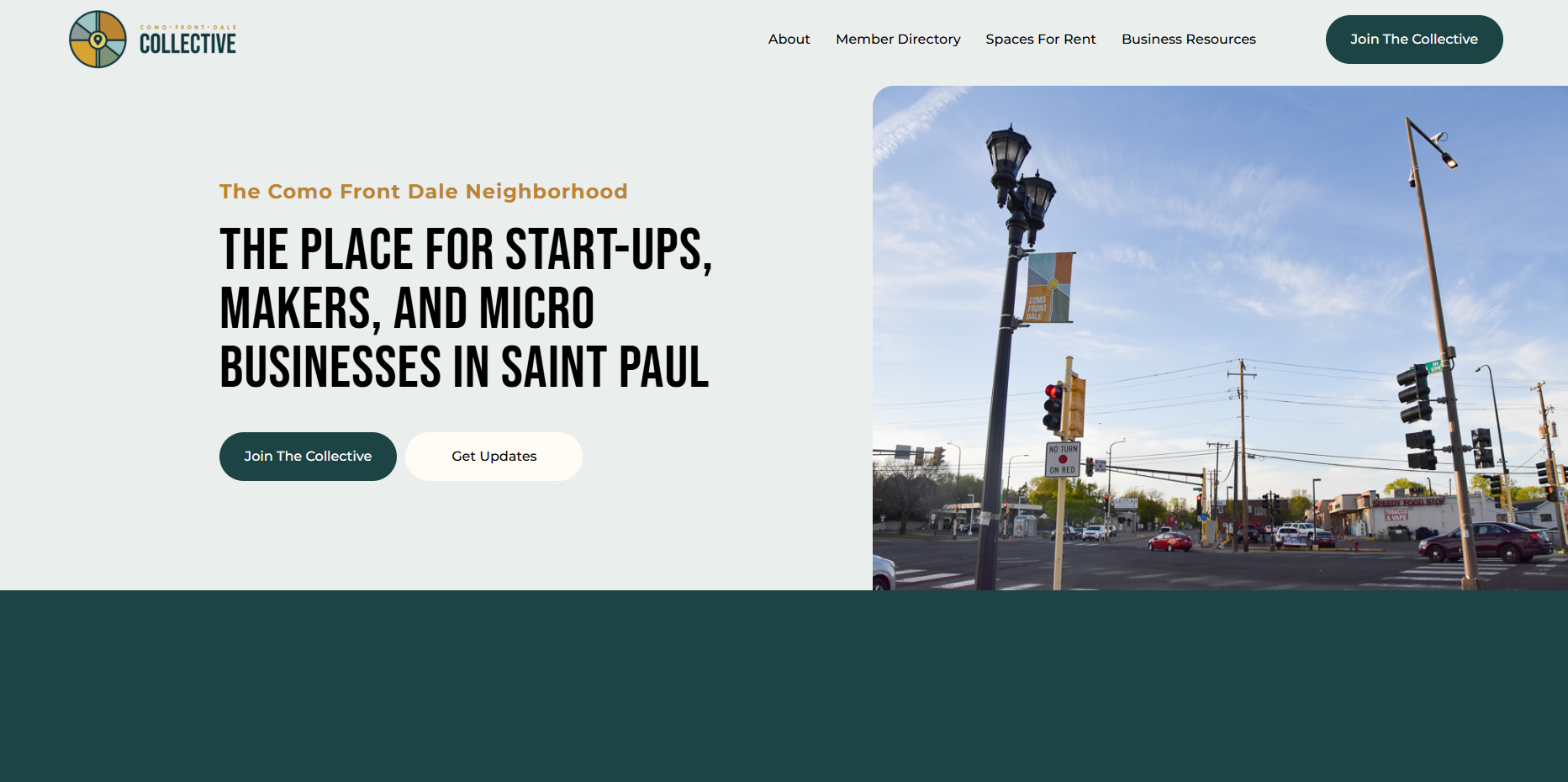 Como Front Dale Collective Webpage
