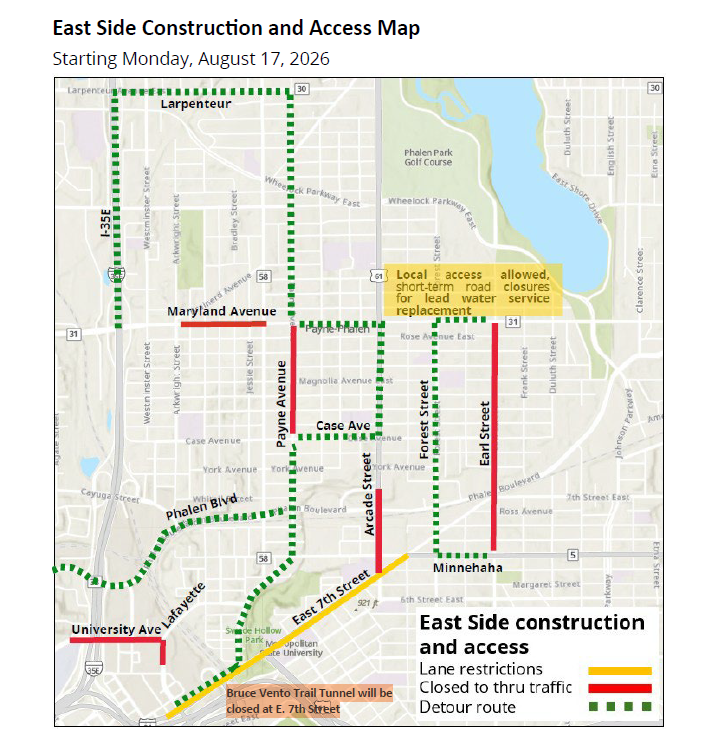Eastside Access Map 8/14/26