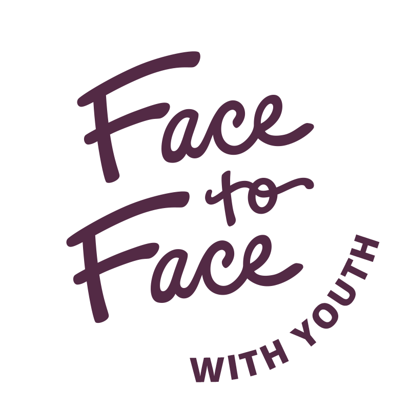 Face to Face is written in cursive, WITH YOUTH in capital letters