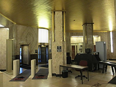 security area in city hall arrive early