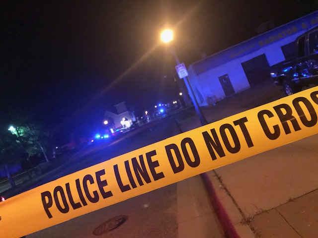 Homicide scene outside of church on September 18, 2019