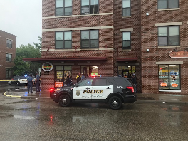 Homicide scene at the intersection of Rice and Winnipeg 9.9.19