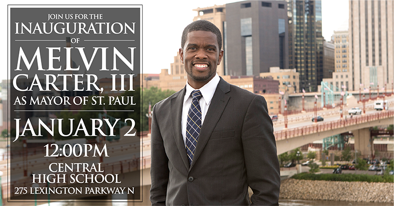 Join us for the inauguration of melvin carter, II as mayor of st. paul