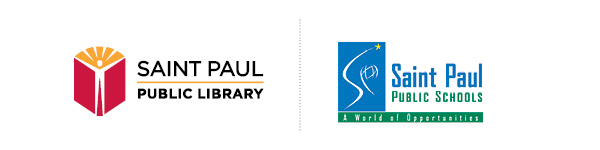 Saint Paul Public Library and Saint Paul Public Schools logos