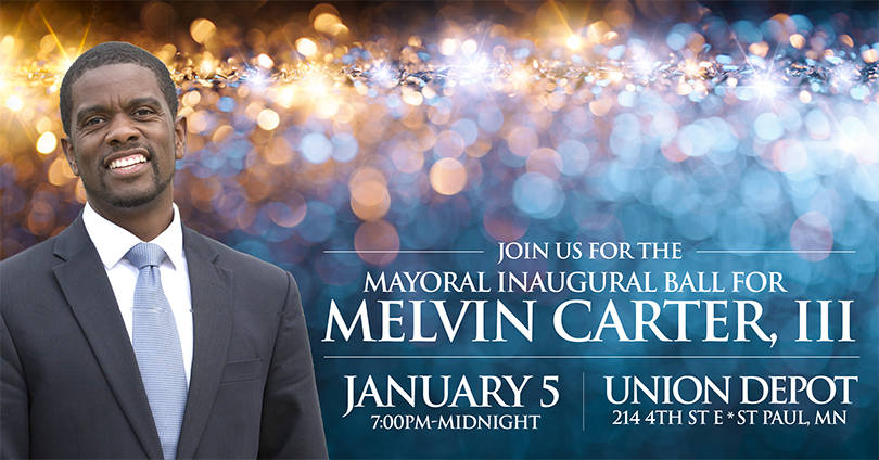 Join us for the mayoral inaugural ball for melvin carter, III