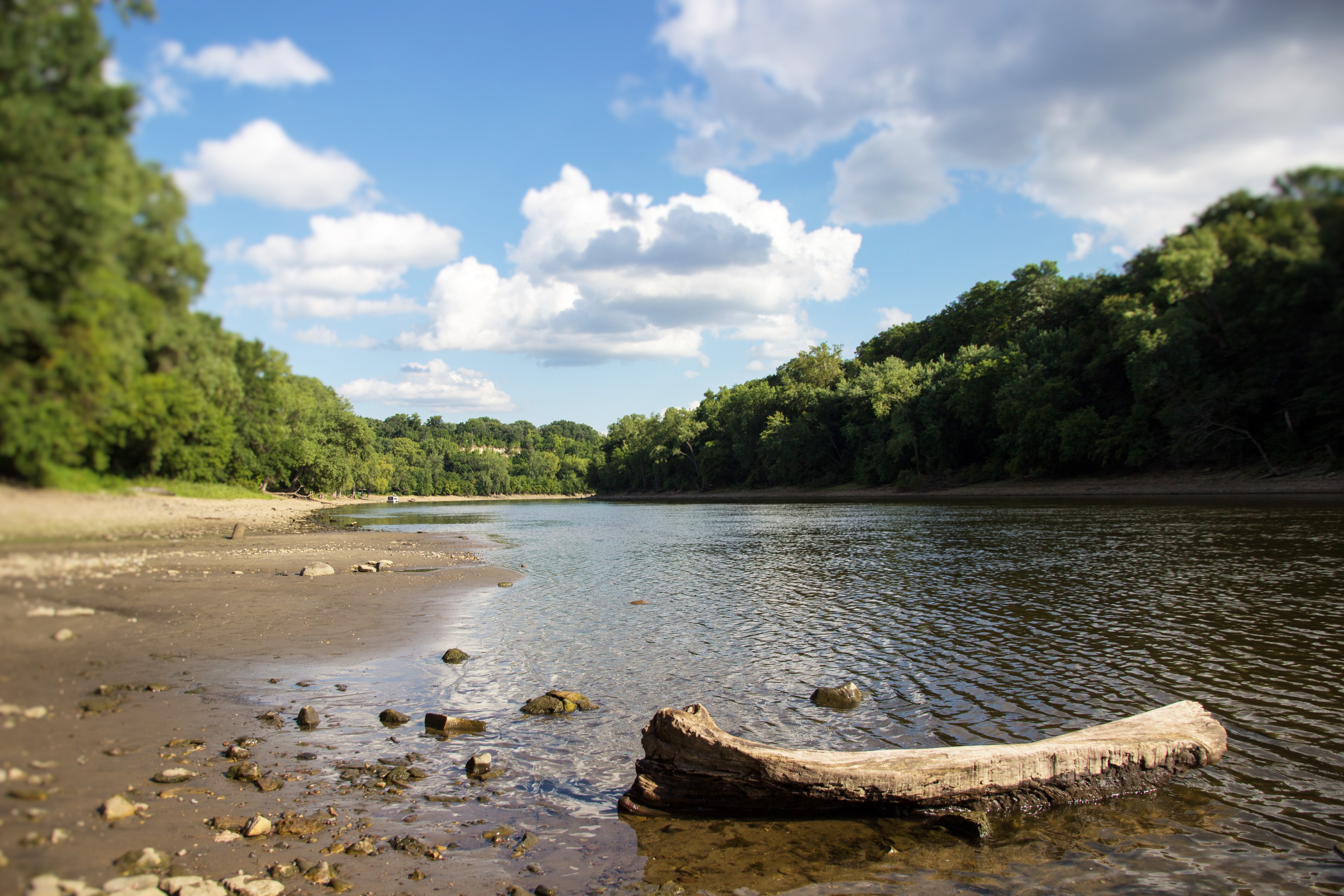 Hidden Falls and Mississippi River