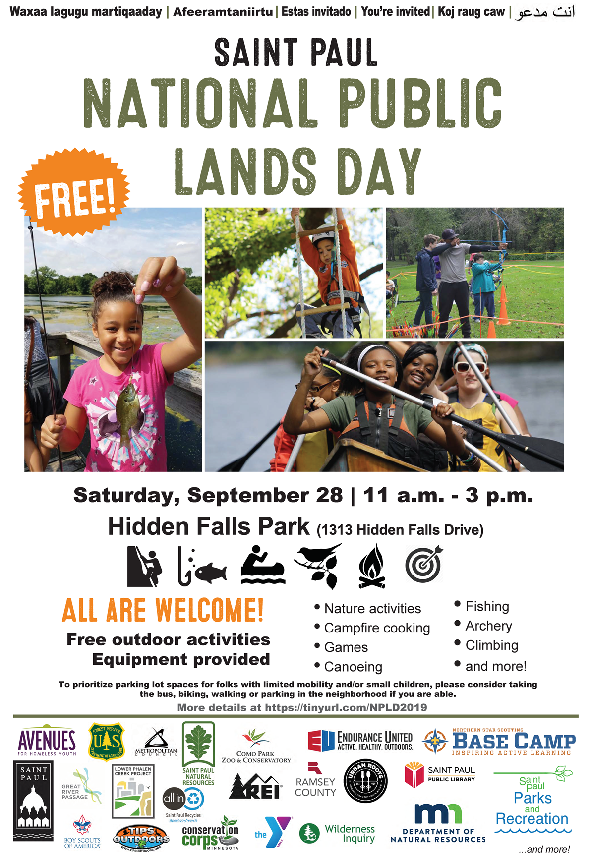 National Public Lands Day 2019 flyer