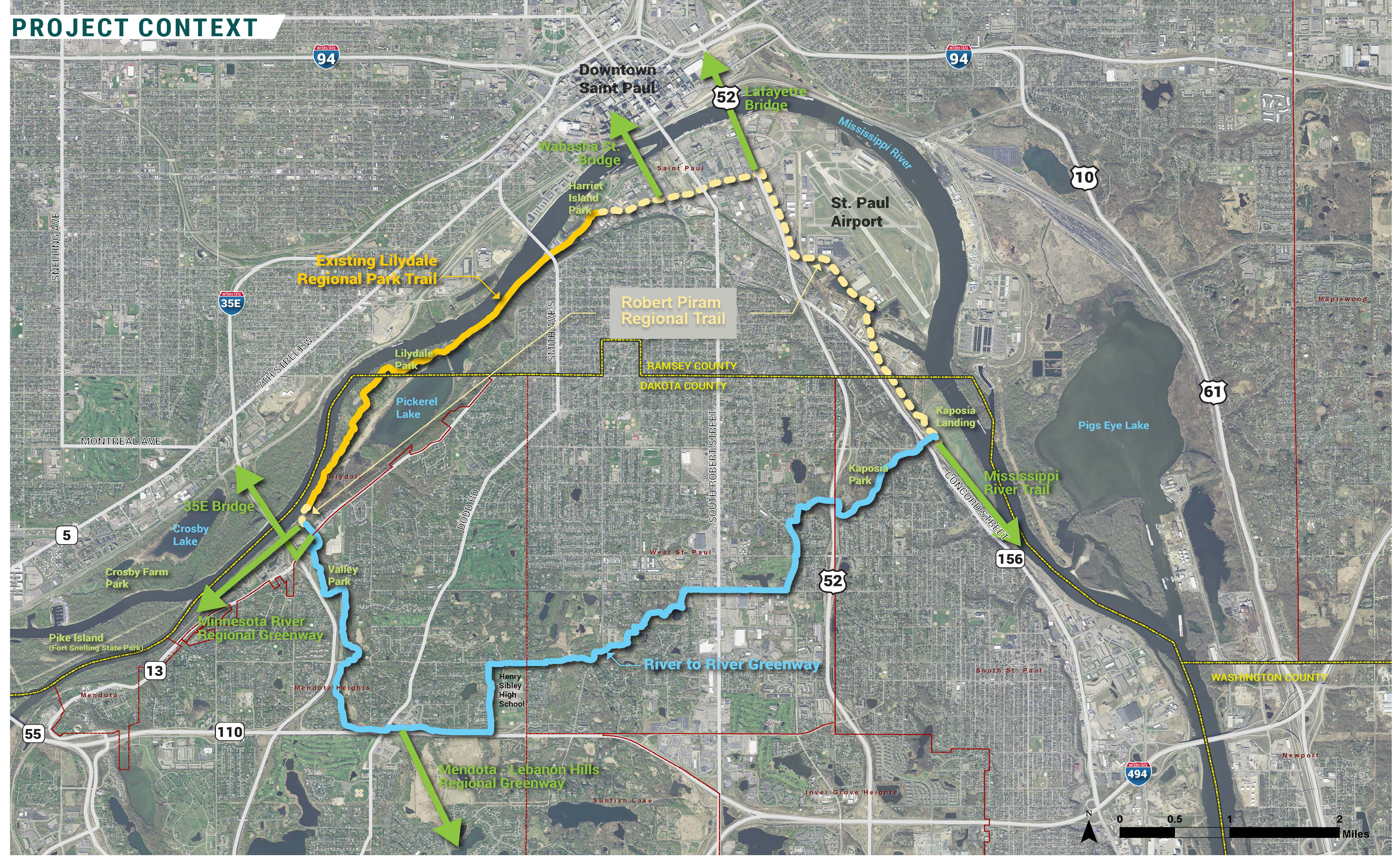 Robert Piram Regional Trail - Context Map