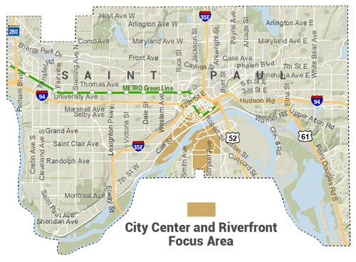 Map and Directions to Ray And Platform in Saint Paul, MN