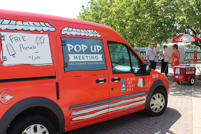 Pop Up Meeting truck