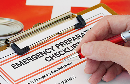 Emergency Checklist and supplies