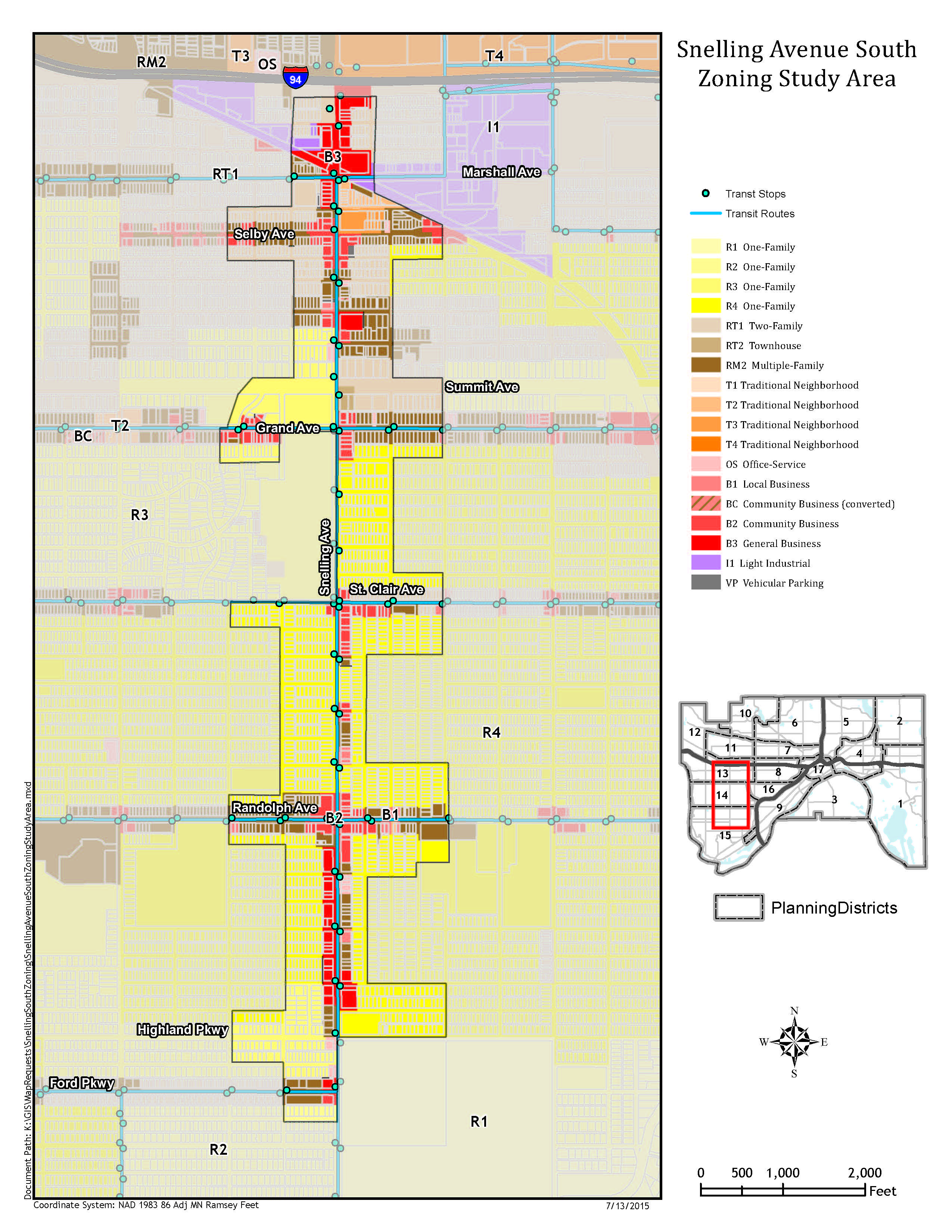 City Of St Paul Zoning Map Snelling Avenue South Zoning Study | Saint Paul Minnesota