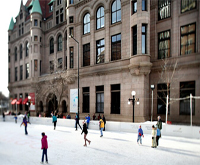 ice skating by landmark center