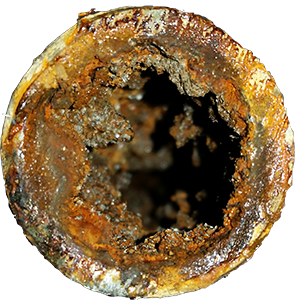 Galvanized Pipe Corroded Interior