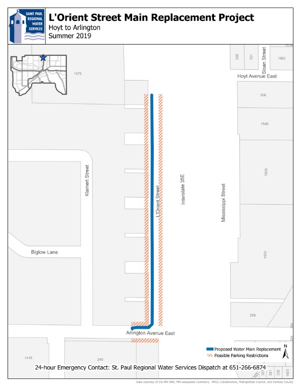 L'orient Street Map