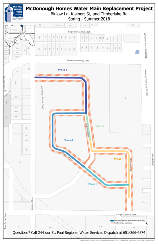 McDonough Homes Water Main Replacement map McDonough Homes Water Main Replacement map