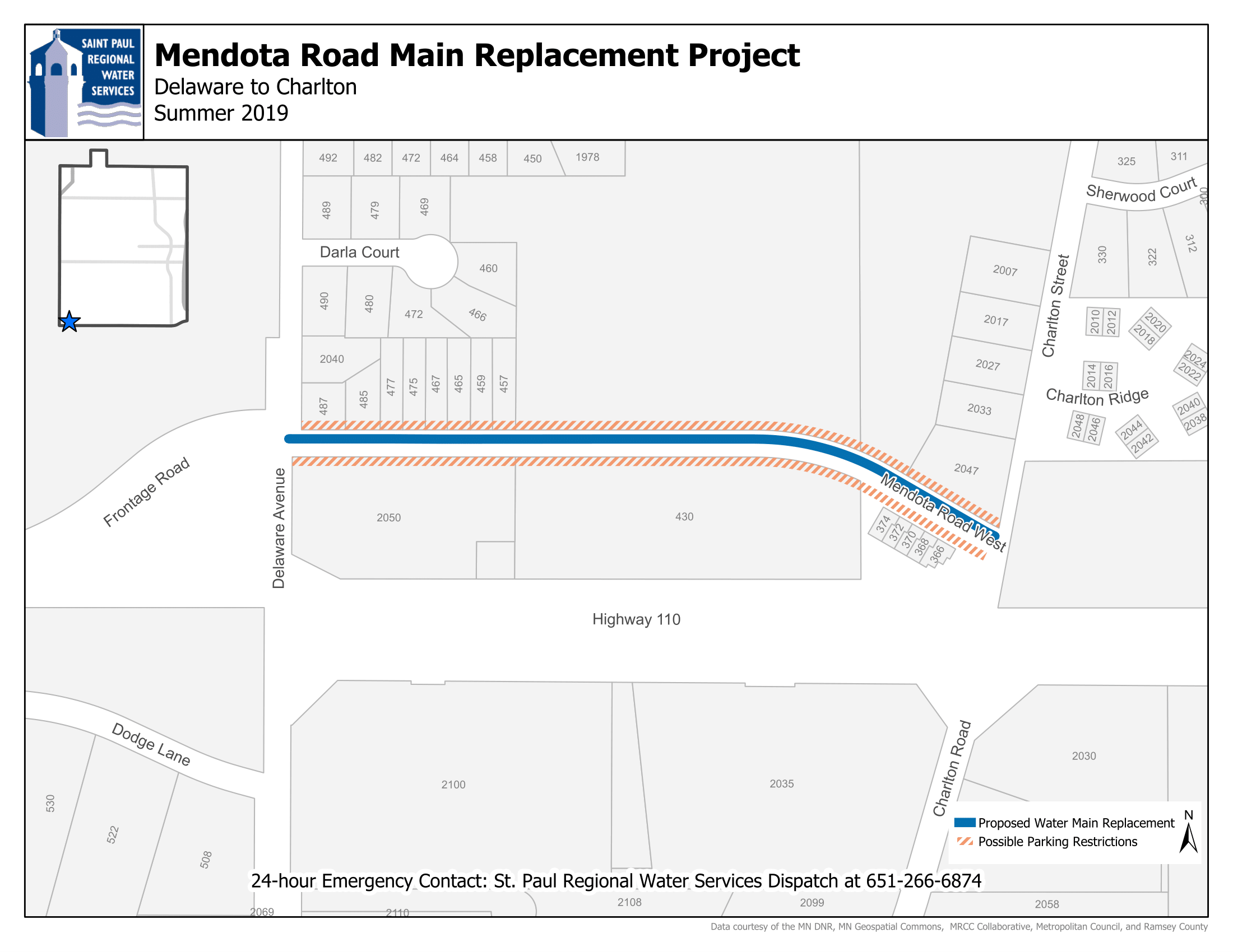 Mendota Project Map Image