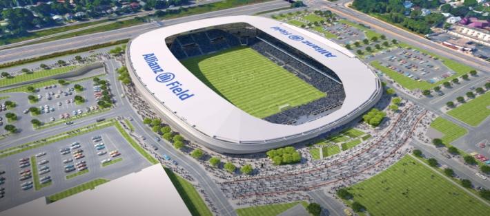 Allianz Field MN United Soccer Team