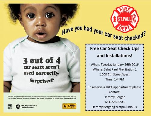 FREE Car Seat Checkup | Saint Paul, Minnesota FREE Car Seat Checkup | Saint Paul, Minnesota