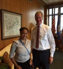 Mayor and Mikayla Smith